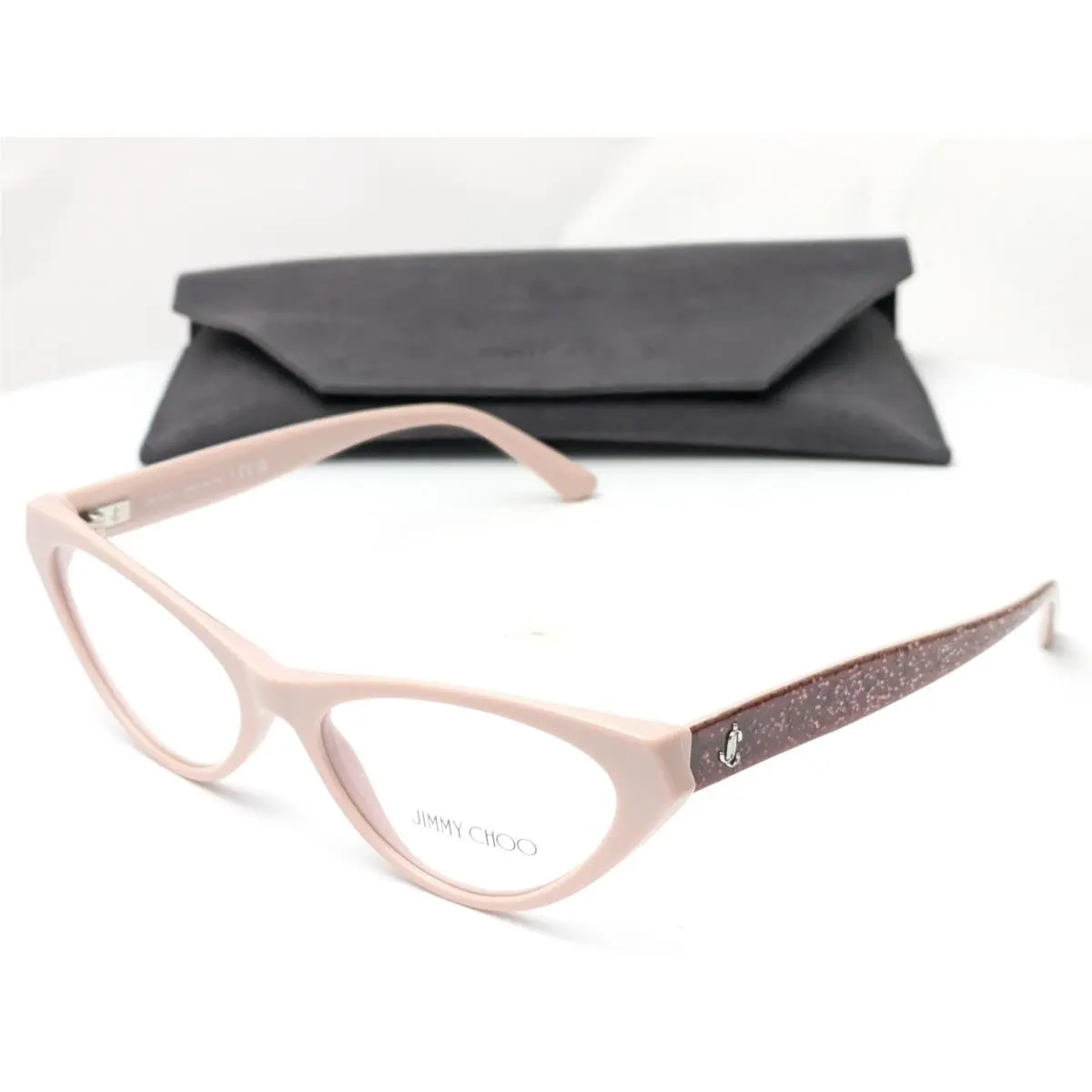 Jimmy Choo JC3005 5014 Pink Glitter Women`s Eyeglasses Frames 55-16-140