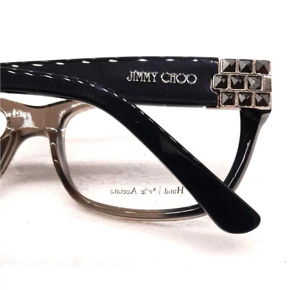 Jimmy Choo 66 Yzh 135mm Eyeglass Frames Other Made in Italy Dark Gray