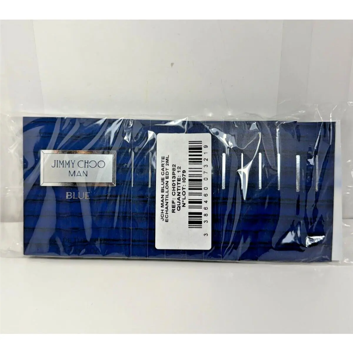 12-Pack Jimmy Choo Man Blue Carte Echantillon Eau de Toilette 2mL Sample Spray