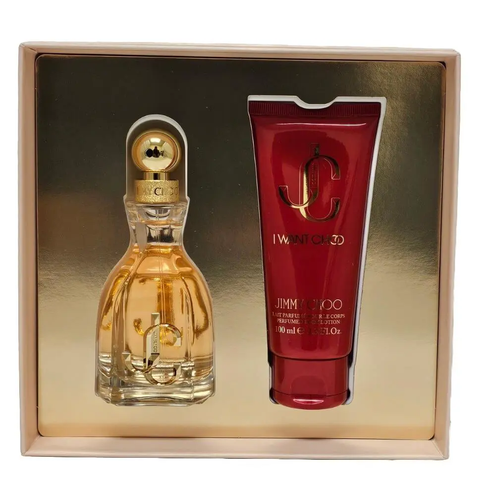 Jimmy Choo I Want Choo 2PC Gift Set 60ML 2.0 OZ Edp + 3.4 OZ Body Lotion Women