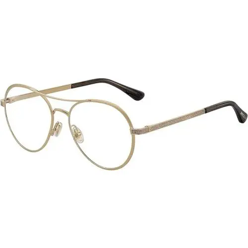 Jimmy Choo Aviator Rx Eyeglasses Frame - JC244 02F700 - Gold 56-16-145