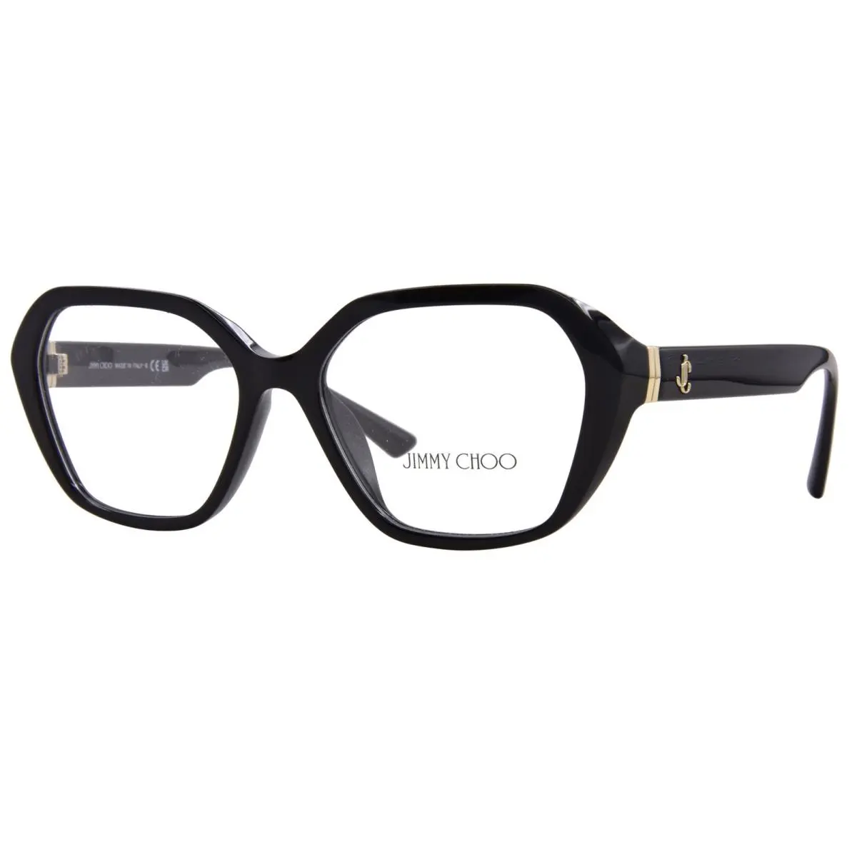 Jimmy Choo JC3013U 5000 Eyeglasses Women`s Black Full Rim Butterfly Shape 53mm
