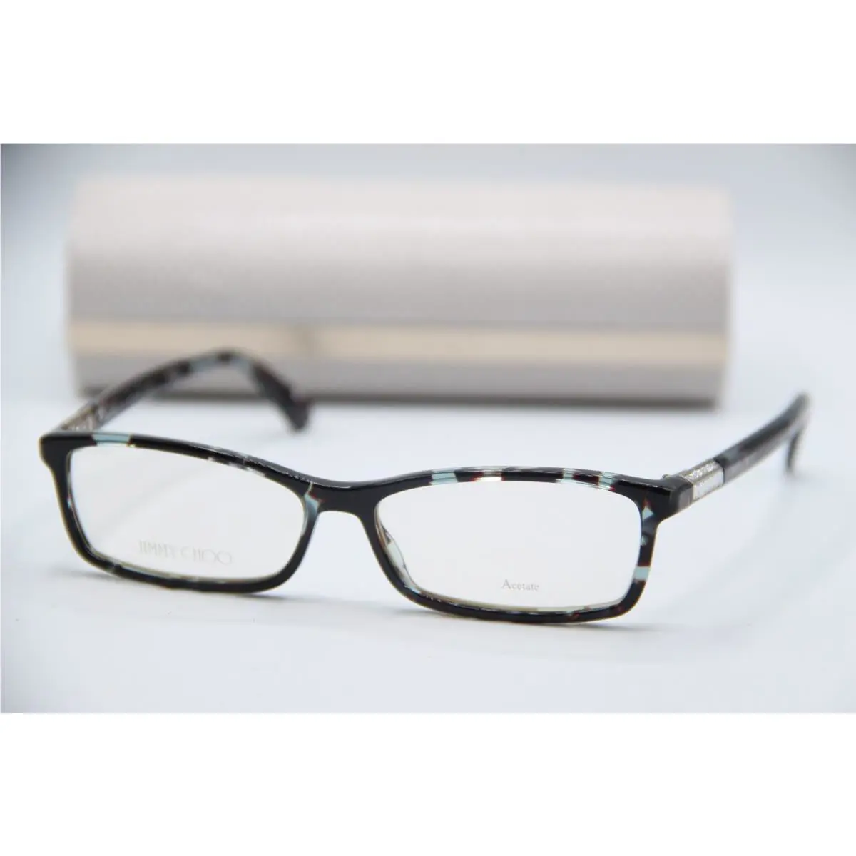 Jimmy Choo JC283 Isk Blue Tort Designer Eyeglasses W/case 53-14