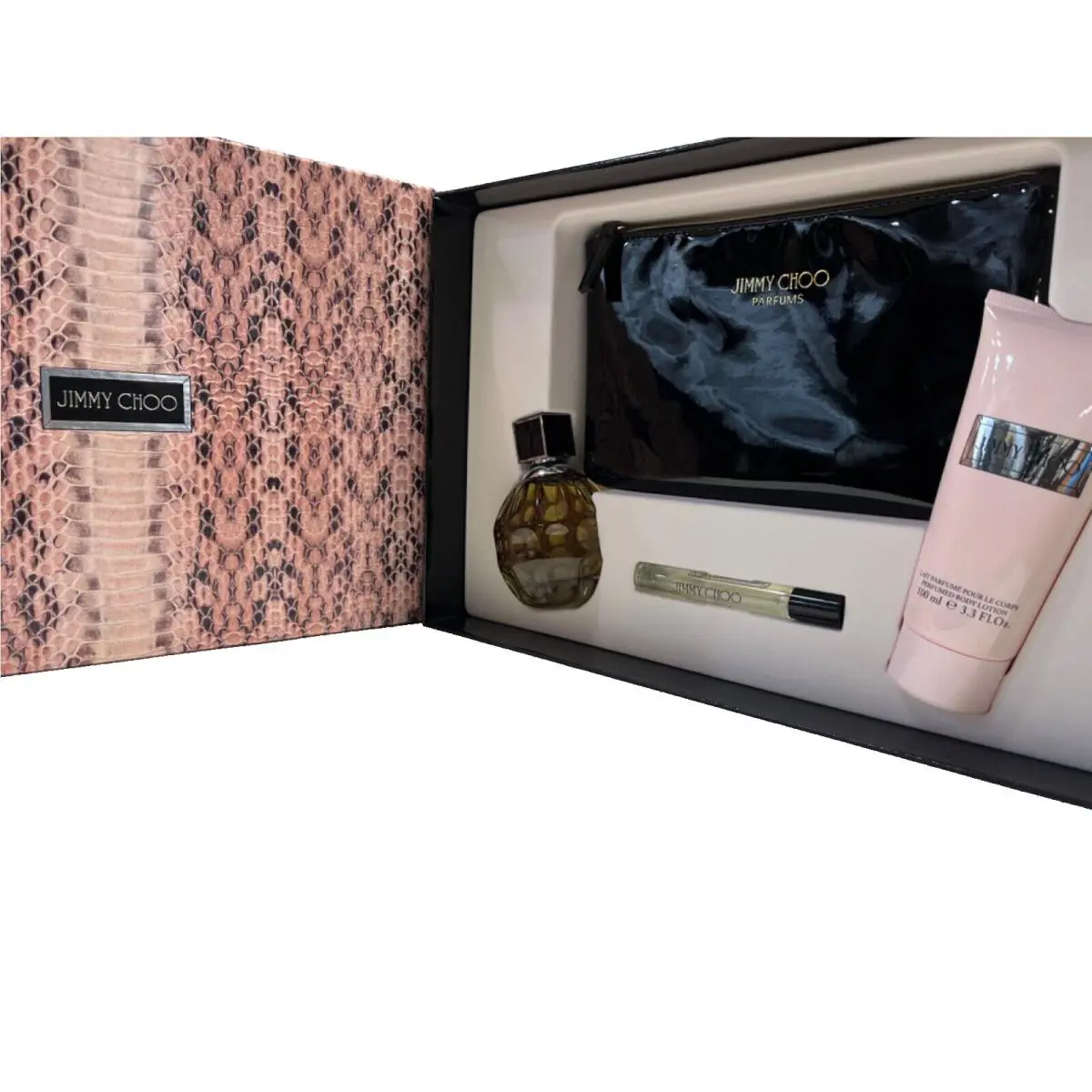 Jimmy Choo Perfume Gift Set For Women 4 Counts 100ml Edp 100ml. Blotion