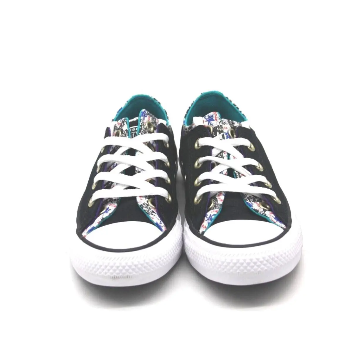 Converse shoes - 567042F - 567042F - BLACK/MULTI/RAPID TEAL 1
