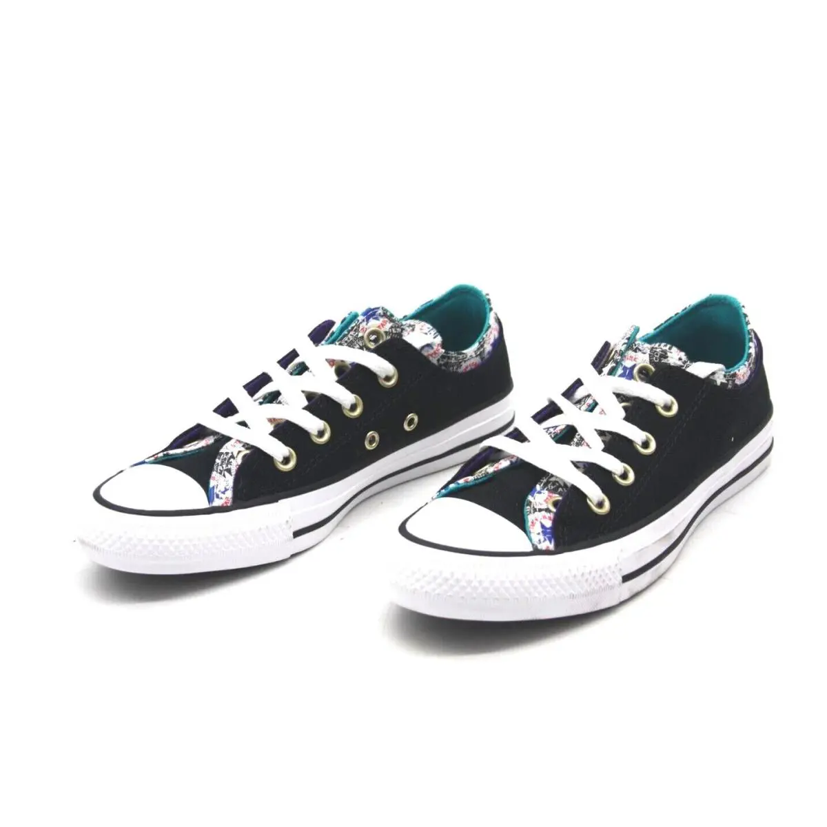 Converse shoes - 567042F - 567042F - BLACK/MULTI/RAPID TEAL 2