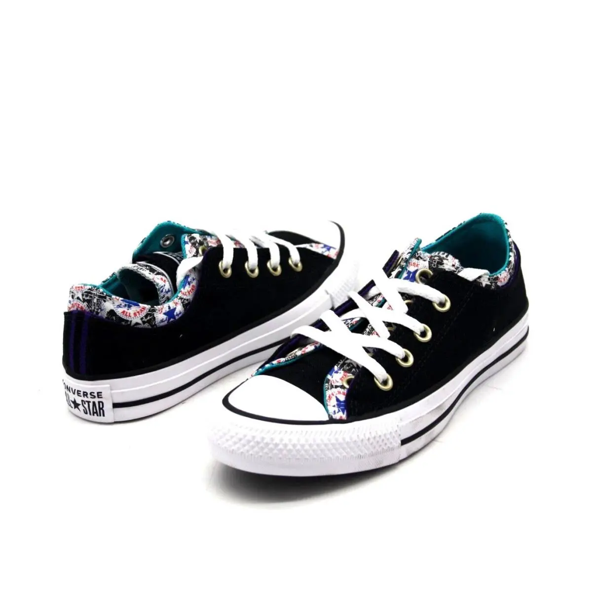 Converse shoes - 567042F - 567042F - BLACK/MULTI/RAPID TEAL 3