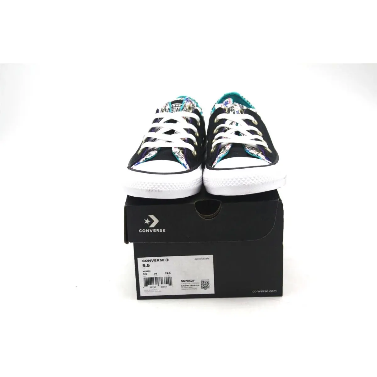 Converse shoes - 567042F - 567042F - BLACK/MULTI/RAPID TEAL 5