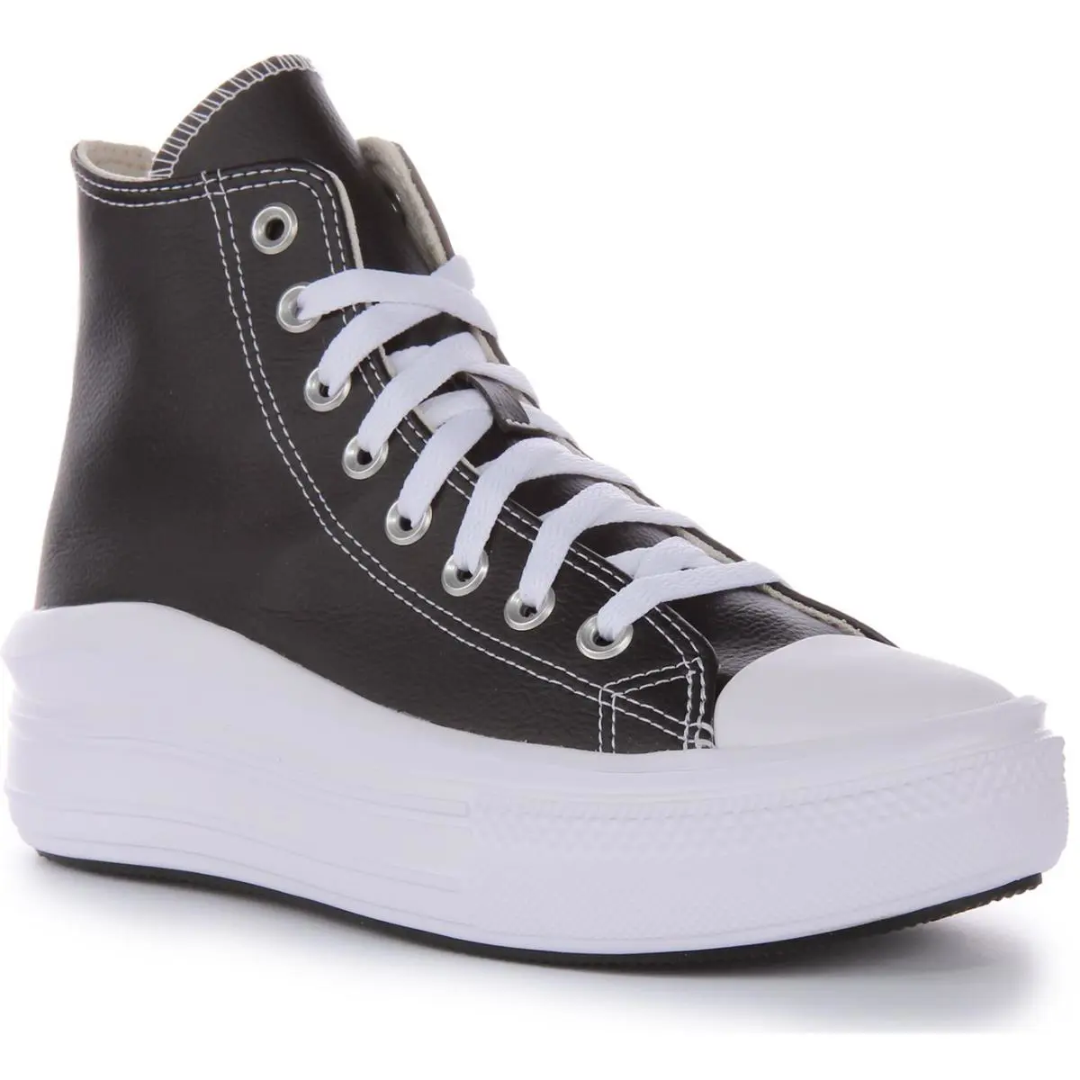 Converse All Star Move Platform Hi Top Womens Sneakers Black White US 5 - 10 - BLACK WHITE