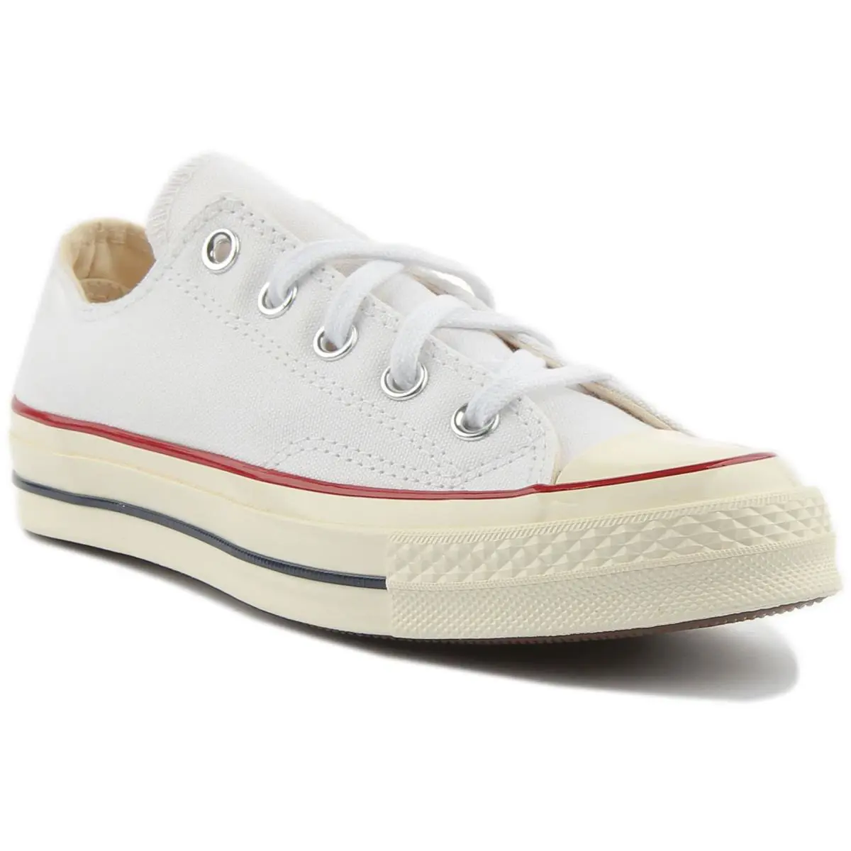 Converse 162065 Chuck 70s Ox Unisex Canvas Low Sneakers In White Size US 3 - 12 - WHITE