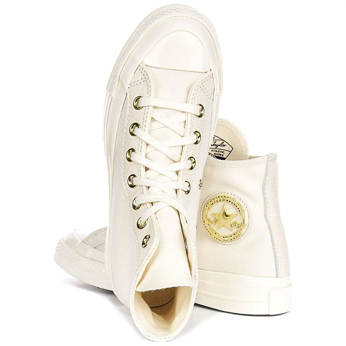 Converse shoes - WHITE GOLD 2