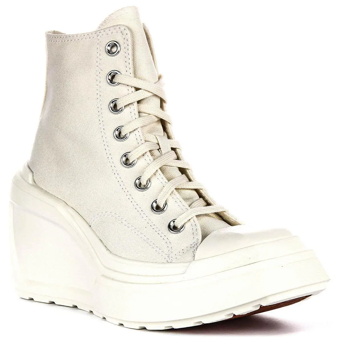 Converse A06479C Chuck Hi De Luxe Wedge Womens Sneakers White US 5 - 11 - WHITE
