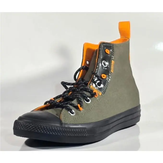 Converse shoes - Olive/Black/Orange 4