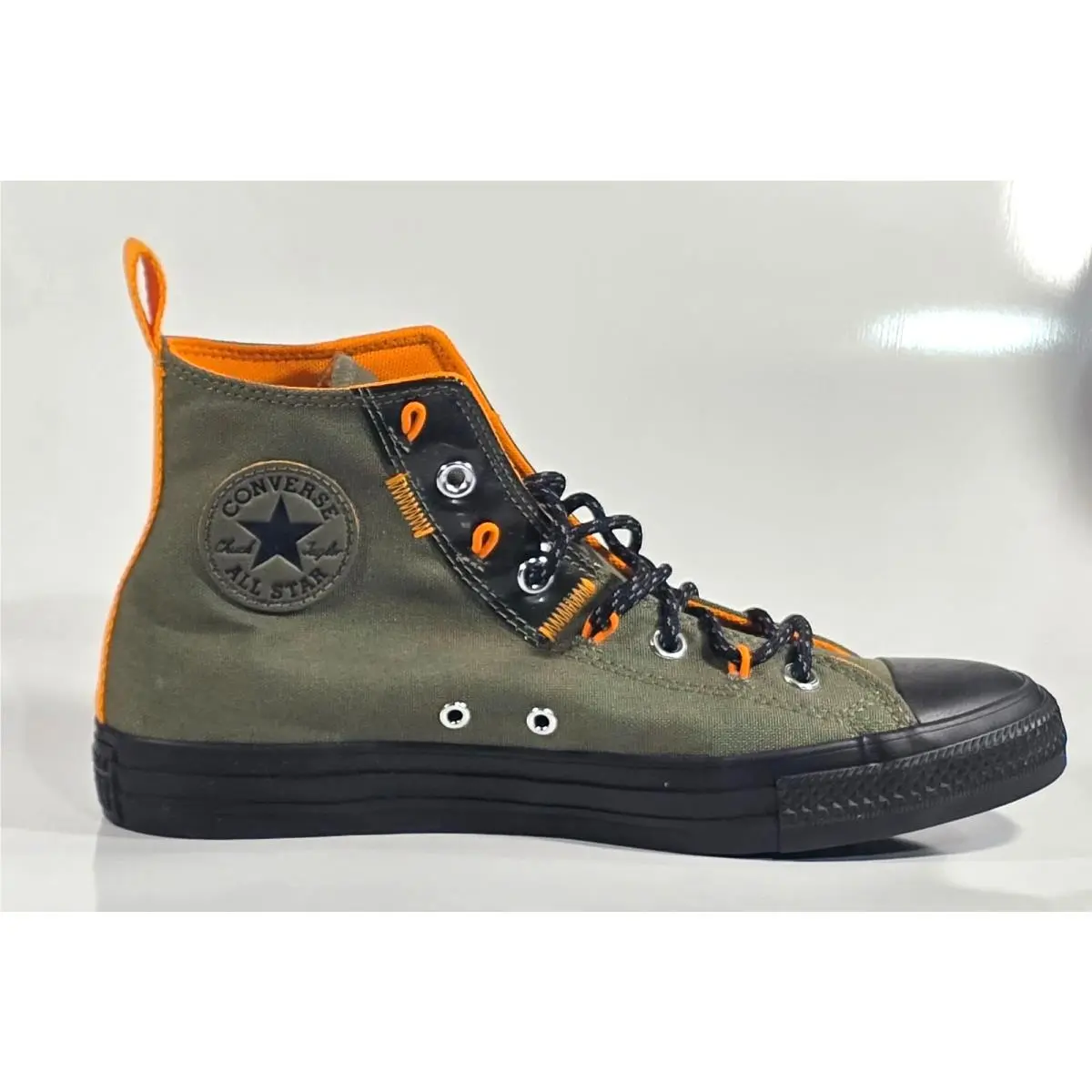 Converse shoes - Olive/Black/Orange 8
