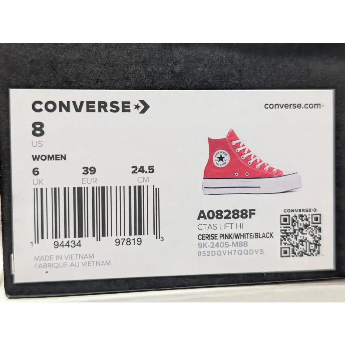 Converse shoes - Converse CTAS Lift Hi - CTAS Lift - A08288F - Cerise Pink/White 14