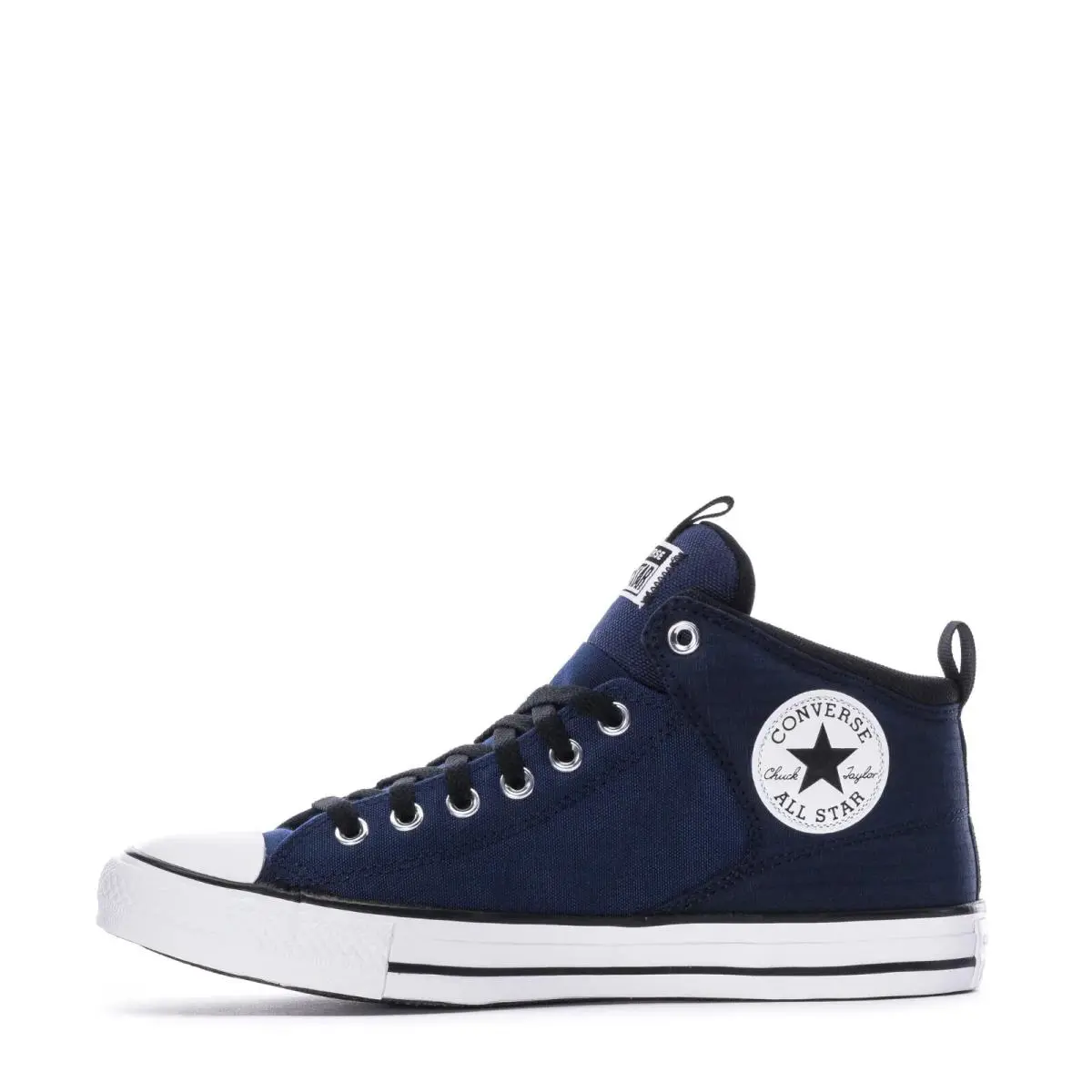 Converse Mens Chuck Taylor All Star High Street High Top Sneaker - Navy Black - Black