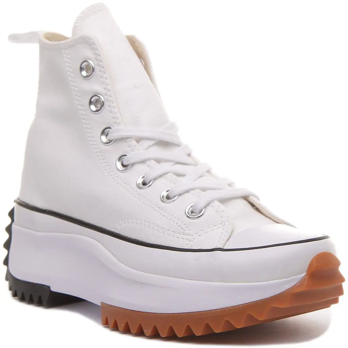Converse All Star 166799C Run Star Hike Unisex Trainers In White Size US 4- 13 - WHITE