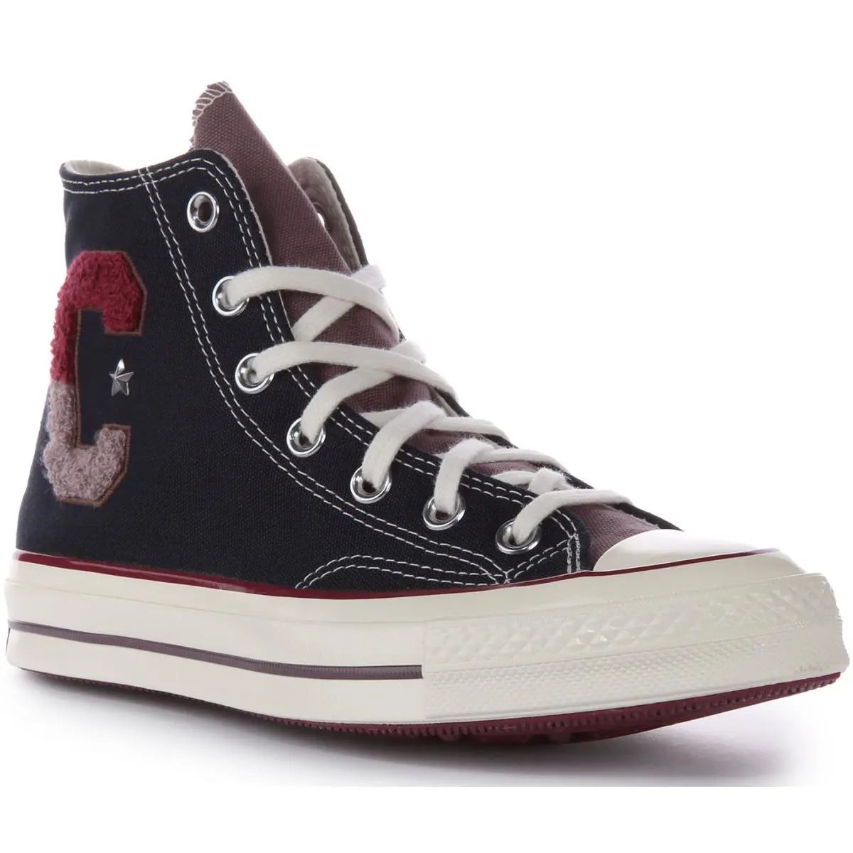 Converse A07980C Chuck 70 Hi Varsity Letter C Unisex Trainer Navy Red US 7- 8 - NAVY RED