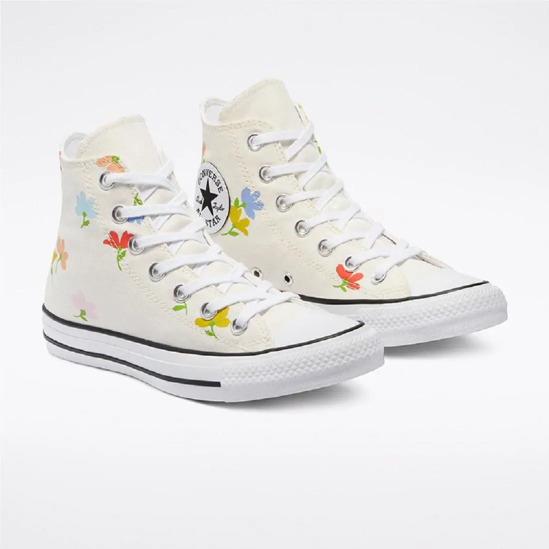 Converse shoes - Converse Chuck Taylor All Star Floral Print High Top - 570919C - Egret/Black/White 5