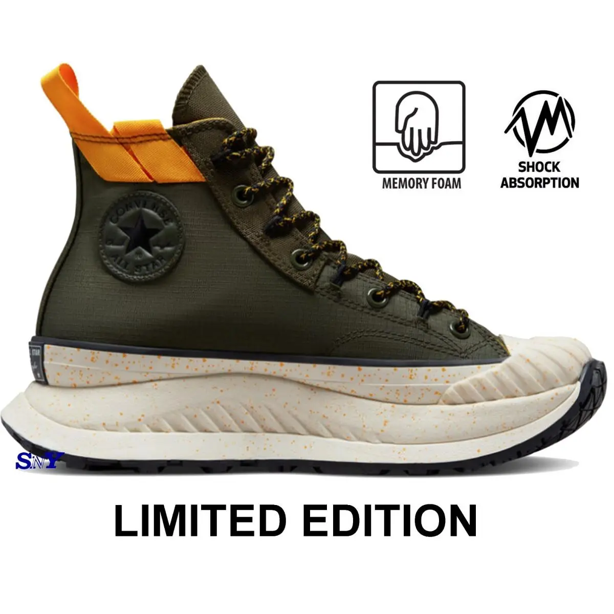 Converse shoes - Olive/Yellow/White 4