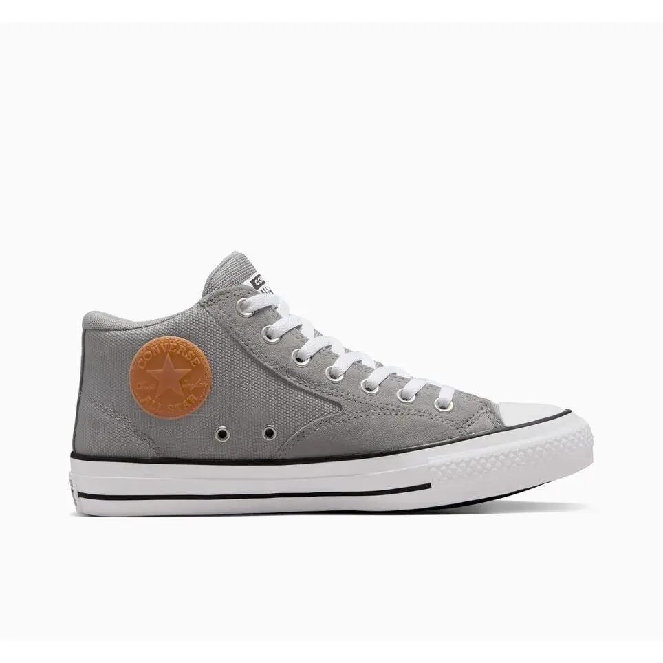 Converse Chuck Taylor Malden Mid Canvas Suede - Mens Grey Brown - Red