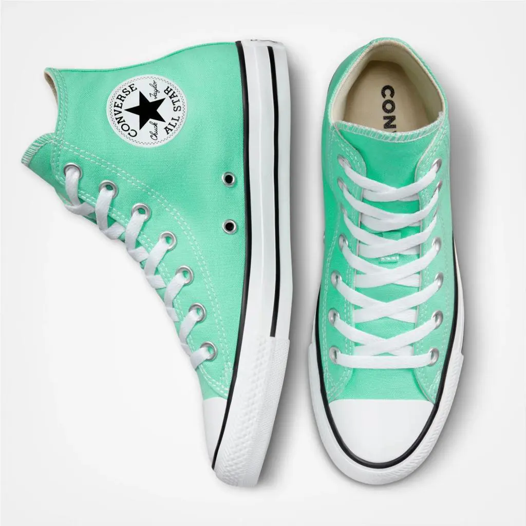 Converse shoes - Converse Chuck Taylor Hi - Chuck Taylor - A03796F - Green, Manufacturer: Cyber Teal/White/Black 7