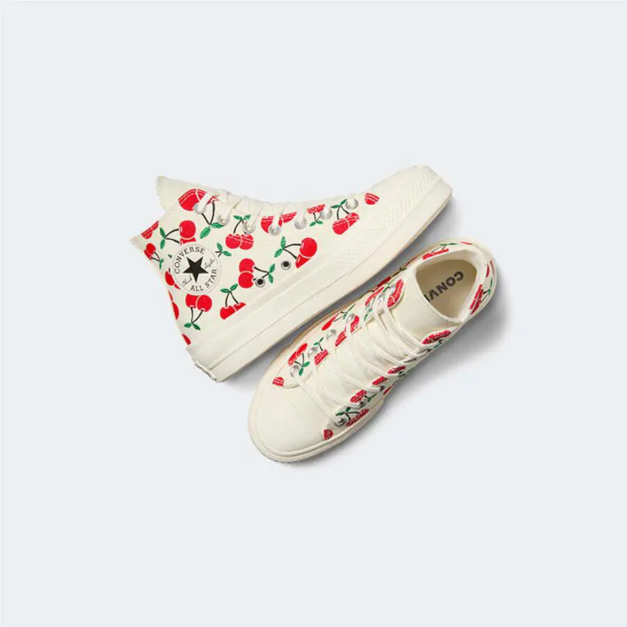 Converse shoes - Green, Egret, Red 3