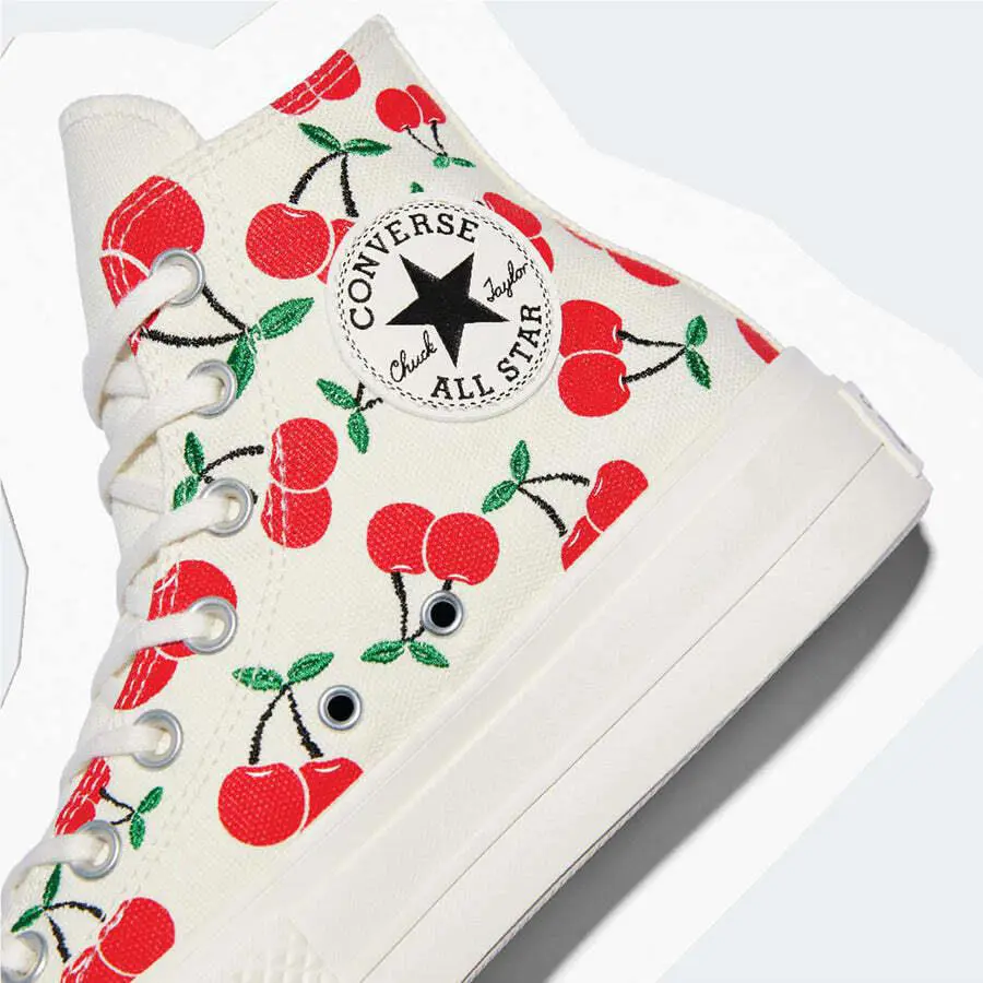 Converse shoes - Green, Egret, Red 8