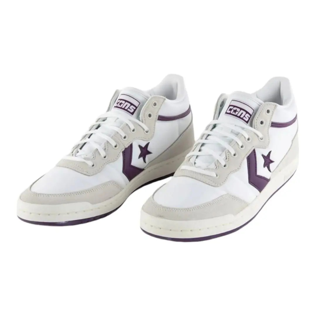 Converse Men`s Fastbreak Pro Suede Mid Top Shoes - White/berry - Multisize - White/Berry
