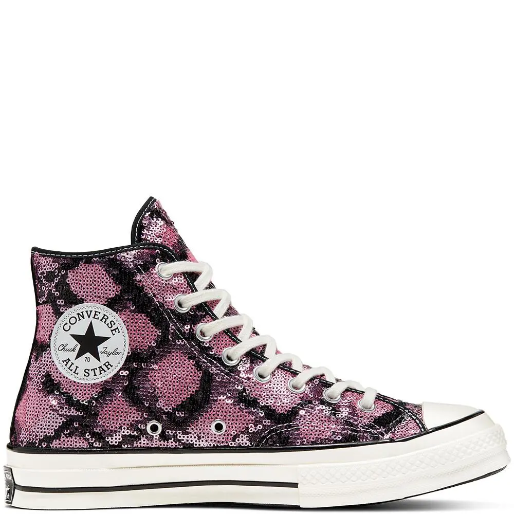 Converse Chuck Taylor All Star Snakequins Chuck 70 Hi Light Orchid/egret 166560c