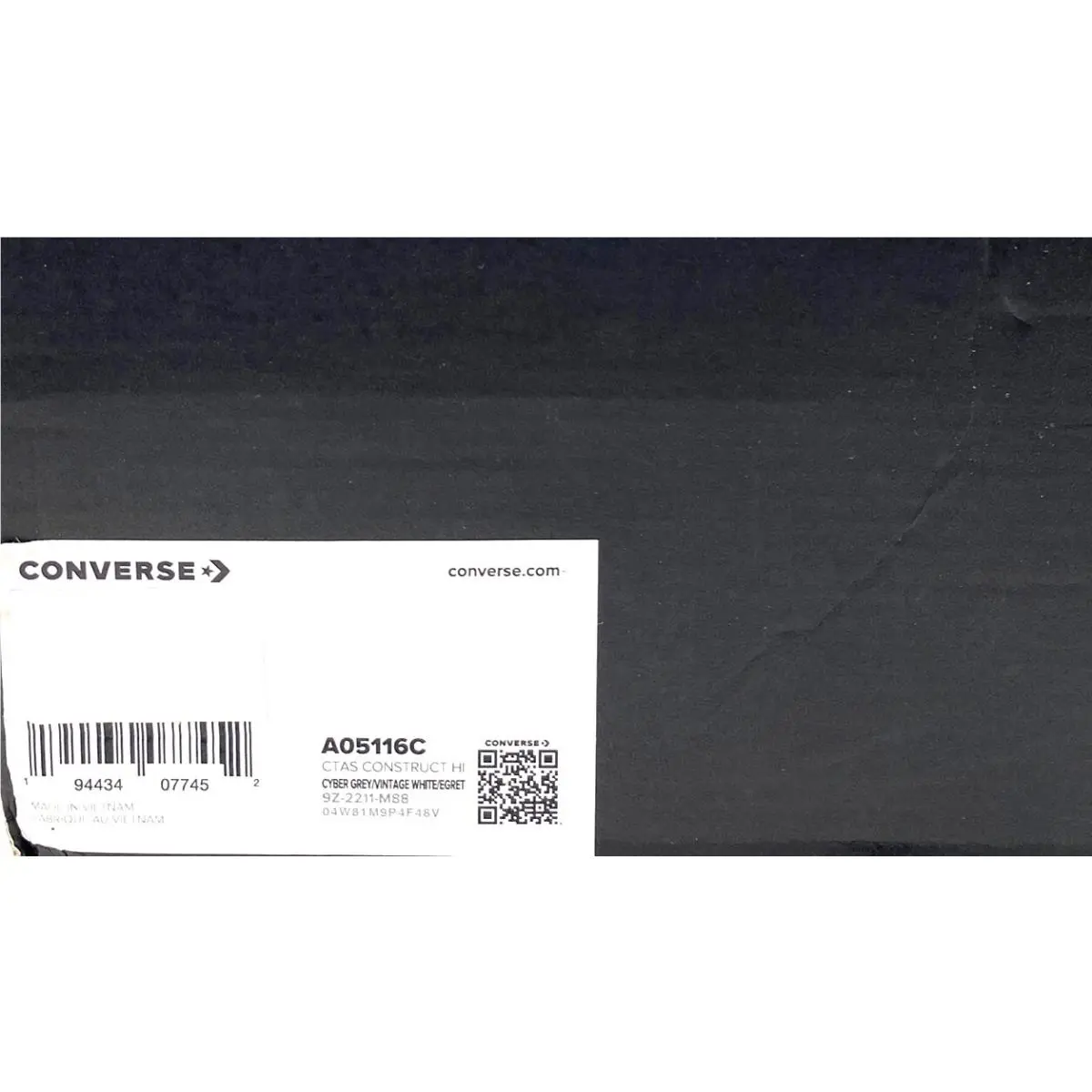 Converse shoes - Converse Chuck Taylor Hi Construct - A05116C - Gray 6