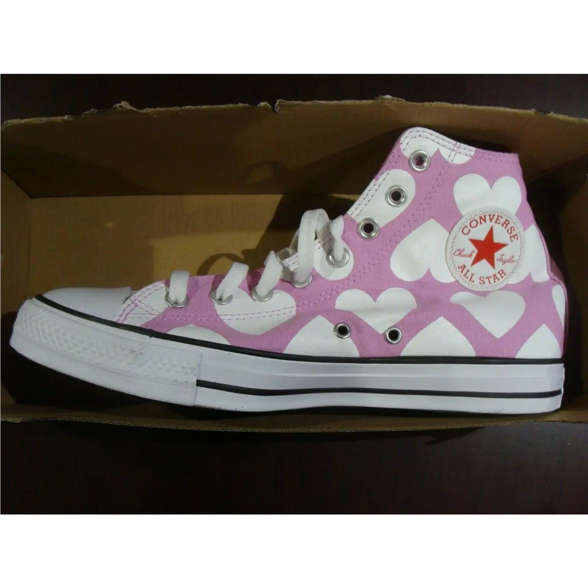 Converse shoes - Converse CTAS Hi - CTAS - 167347F - PEONY PINK/WHITE/BLACK 3