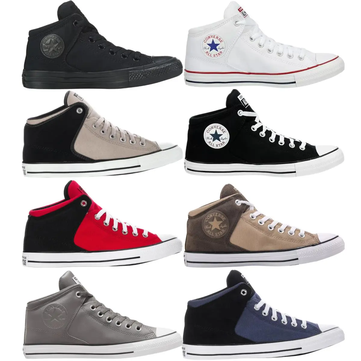 Converse shoes - Converse Chuck Taylor All Star High Street Mid - White 34
