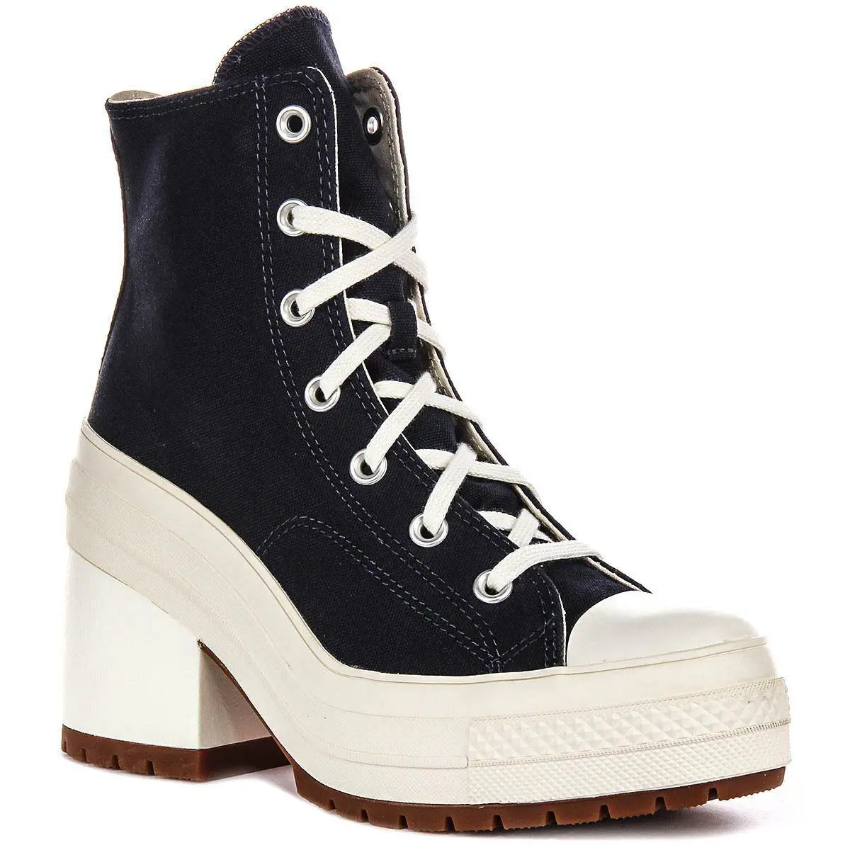 Converse A07565C Hi De Luxe Heel Platform Womens Sneakers In Navy White US 6- 10