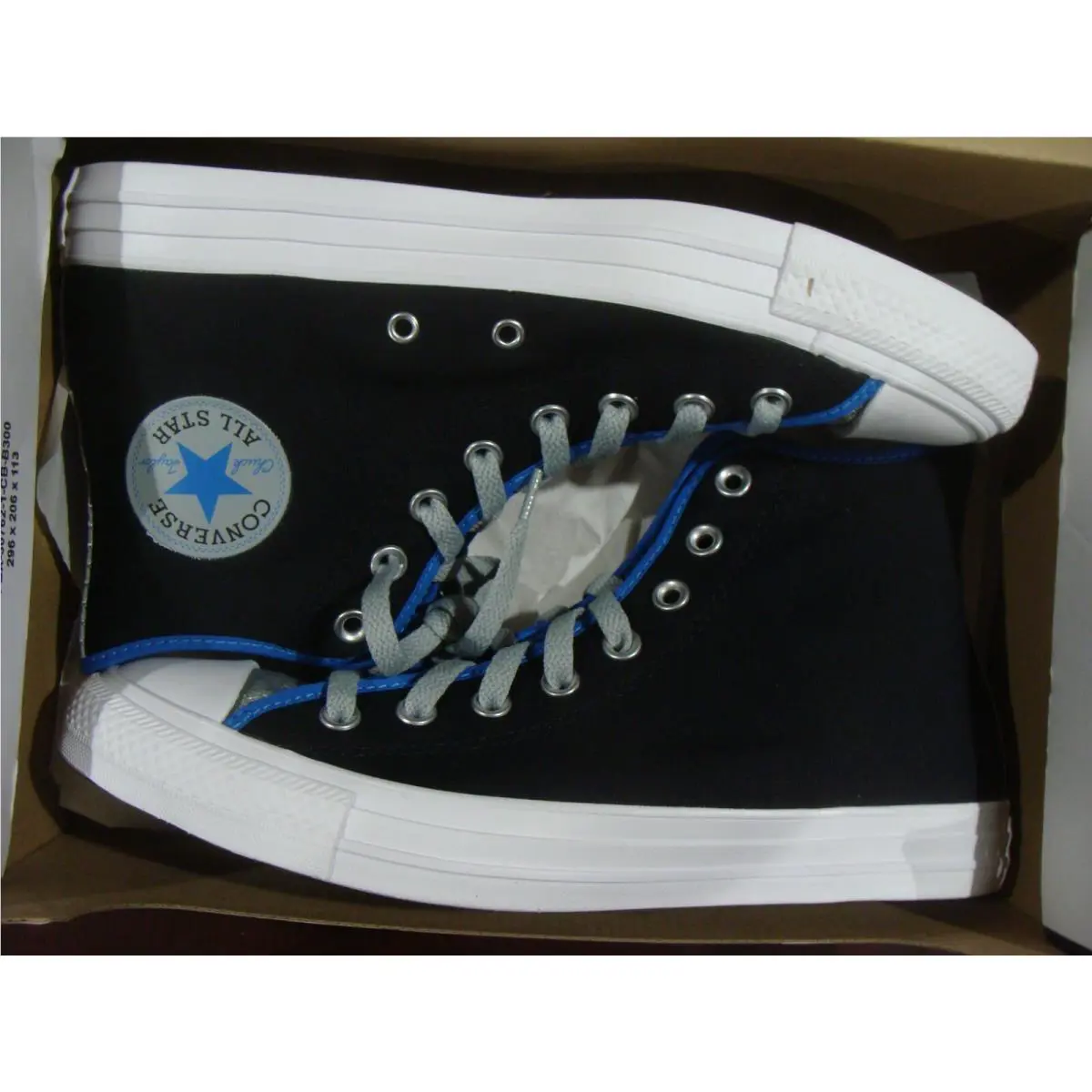 Converse shoes - Converse All Star Chuck Taylor - 170365F - BLACK/ASH STONE/DIGITAL BLUE 6
