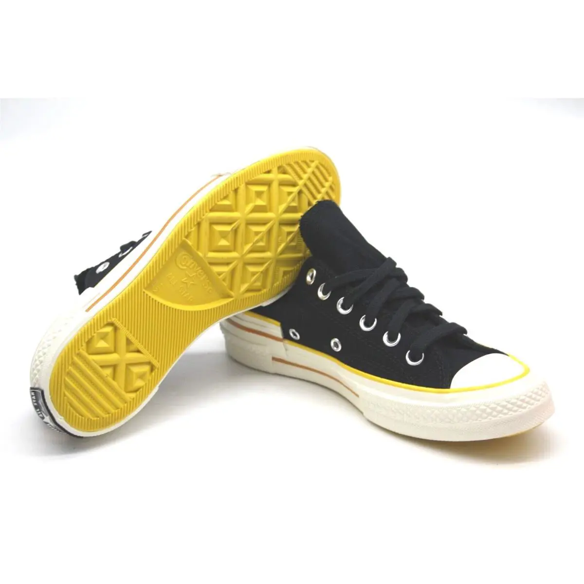 Converse shoes - Converse Chuck Taylor All Star - 568802C - BLACK/SPEED YELLOW/EGRET 7