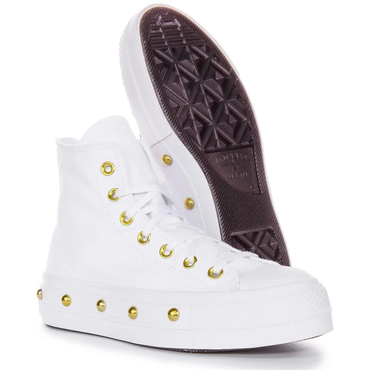 Converse shoes - WHITE GOLD 9