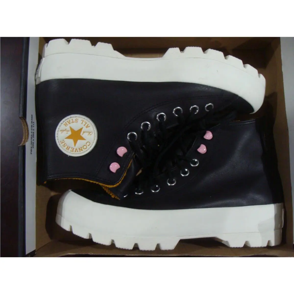 Converse shoes - 568763C - 568763C - BLACK/SAFFRON YELLOE/EGRET 4