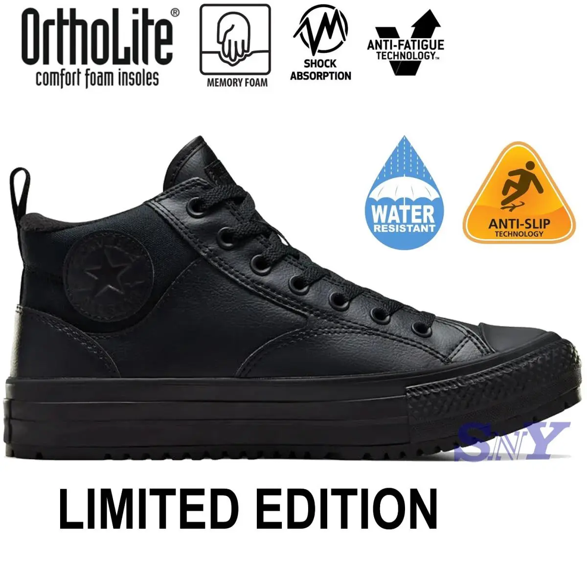 Converse shoes - Converse Chuck Taylor All Star Street Mid - Black 7