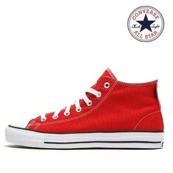 Converse Cats Pro Mid A02934C Red White ON Skateboard - RED WHITE
