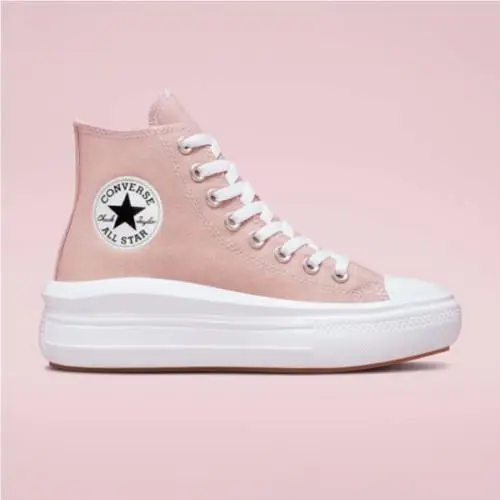 Converse shoes - Chuck Taylor All Star Move Hi - A01369C - Stone Mauve / White 0