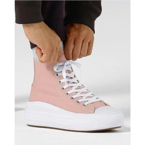 Converse shoes - Chuck Taylor All Star Move Hi - A01369C - Stone Mauve / White 5