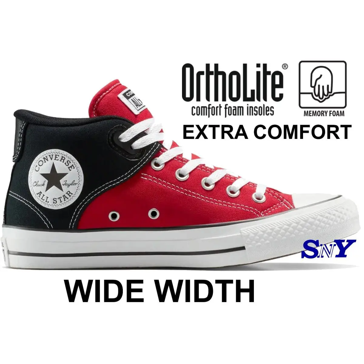 Converse Chuck Taylor All Star Tremont Street Men`s Wide Width Limited Edition - Red