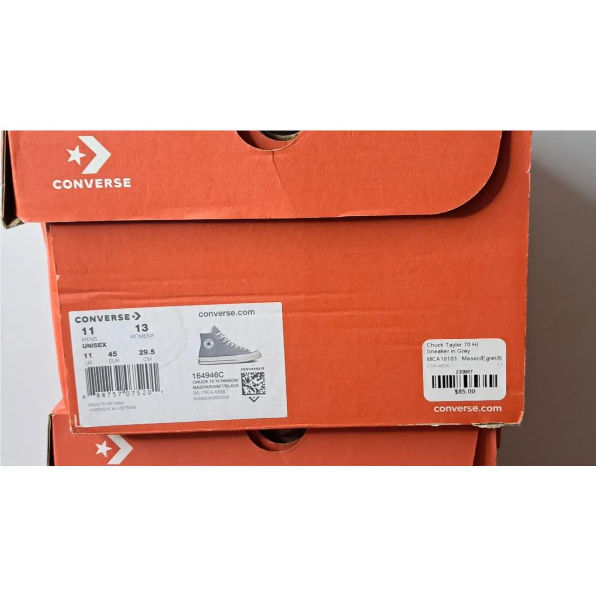 Converse shoes - Converse Chuck 70 - Chuck - White, Grey,Navy, For: A. Gray 10