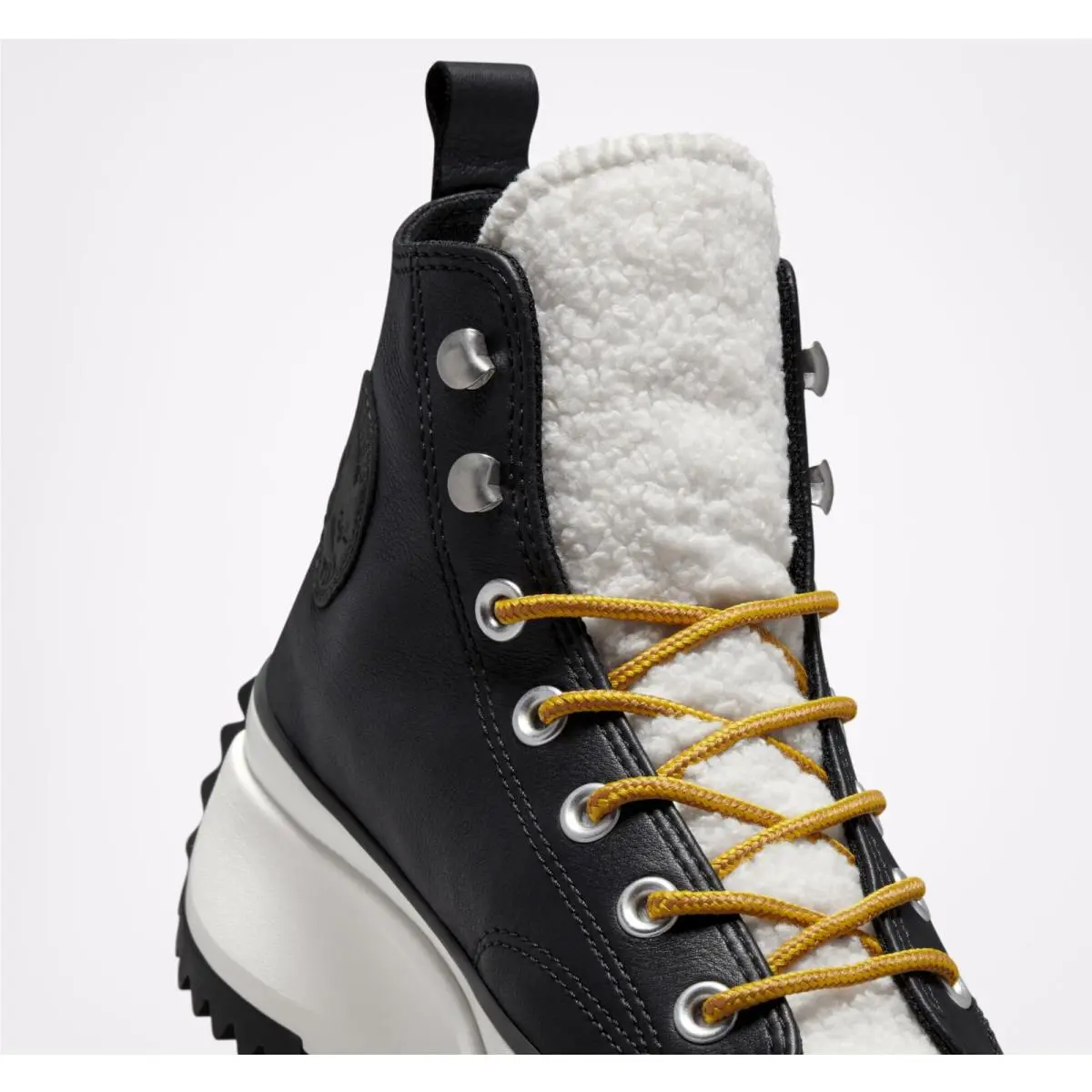 Converse shoes - Run Star Hike Platform Sherpa - 573110C - Black/Egret/Black 6
