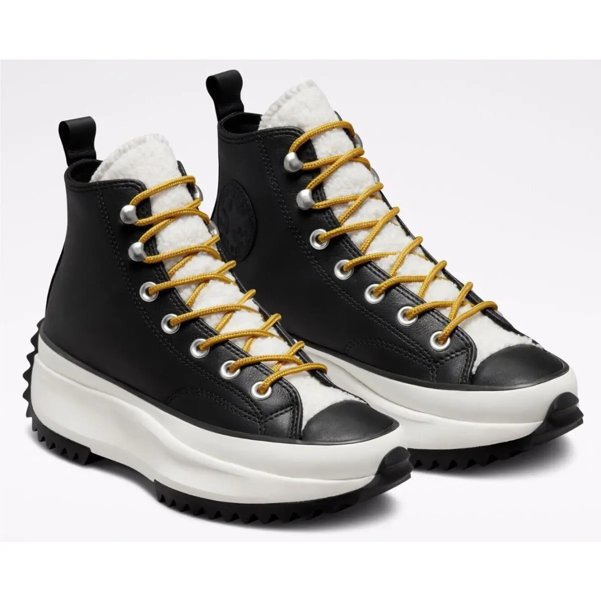 Converse shoes - Run Star Hike Platform Sherpa - 573110C - Black/Egret/Black 8
