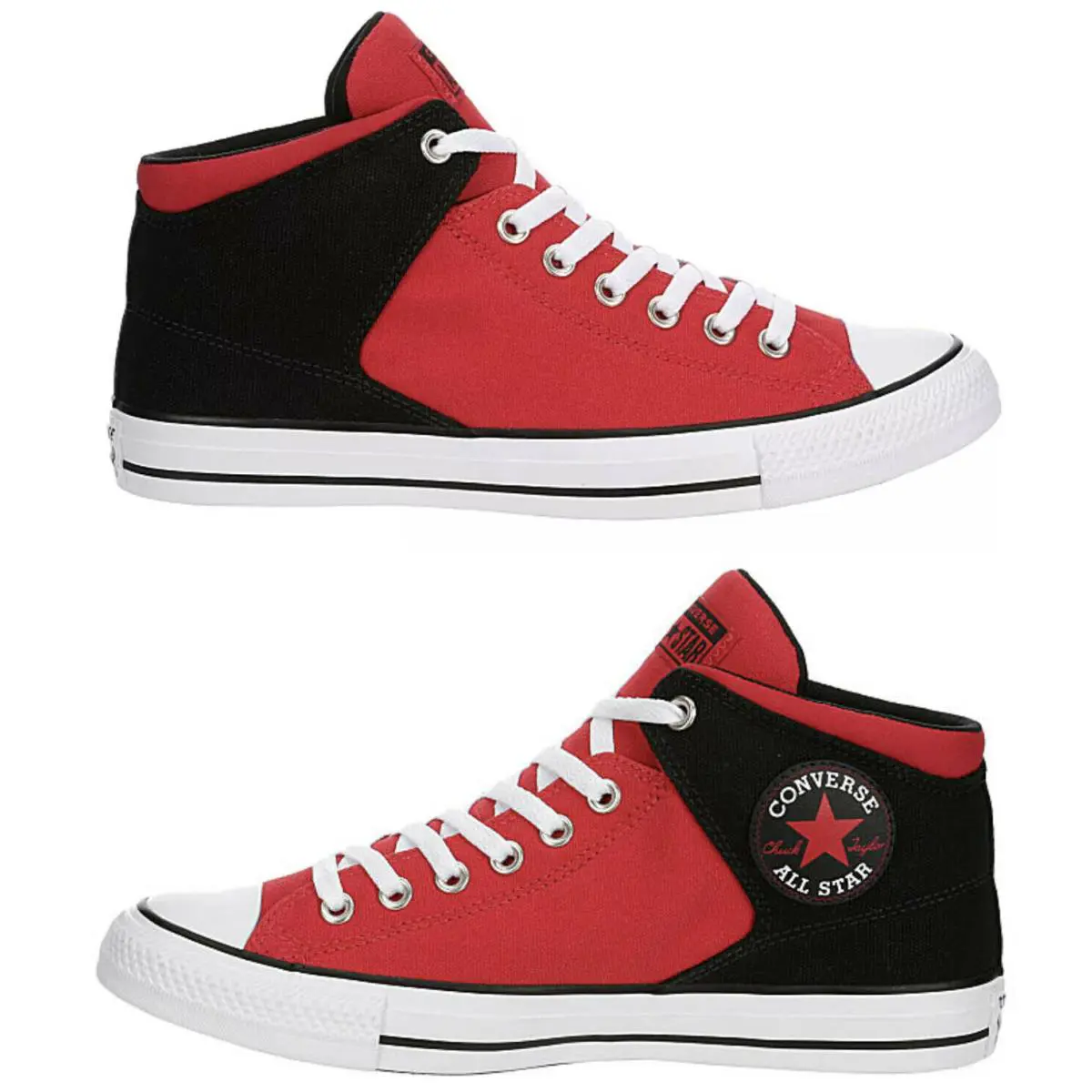 Converse Mens Chuck Taylor All Star High Street High Top Sneaker - Red Black 8