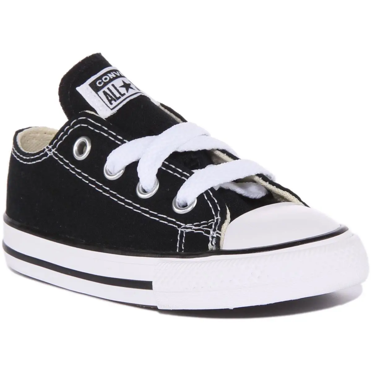 Aslo Core Lace Up Low Top Unisex Sneakers In Black Size US 4 - 10 BLACK by Converse