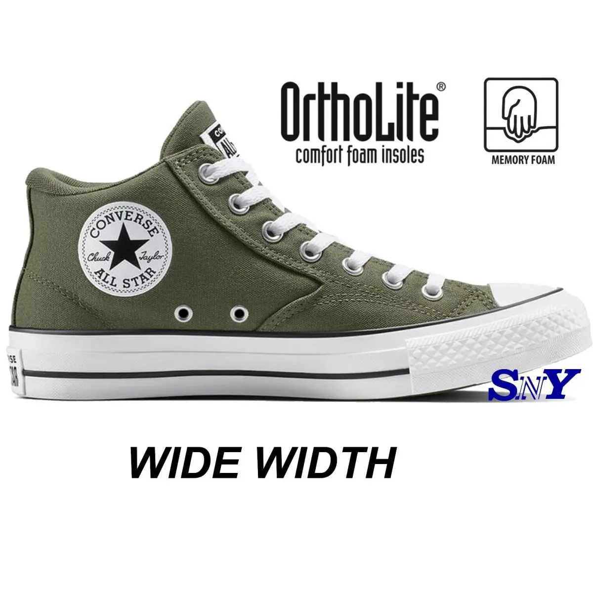 Converse Men`s Chuck Taylor All Star Malden Street Mid-top Shoes Utility/White/Black