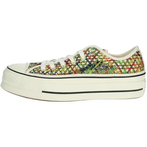 Converse Chuck Taylor All Star Low Top Lift Multi Sneakers Egret / Multi / Black - Egret / Multi / Black
